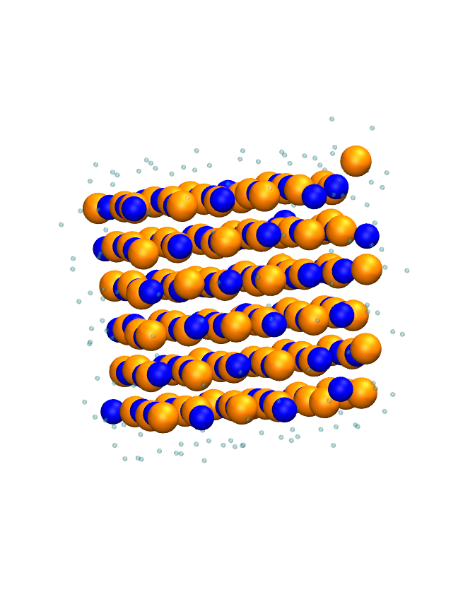 NaCl cluster at 0 ns
